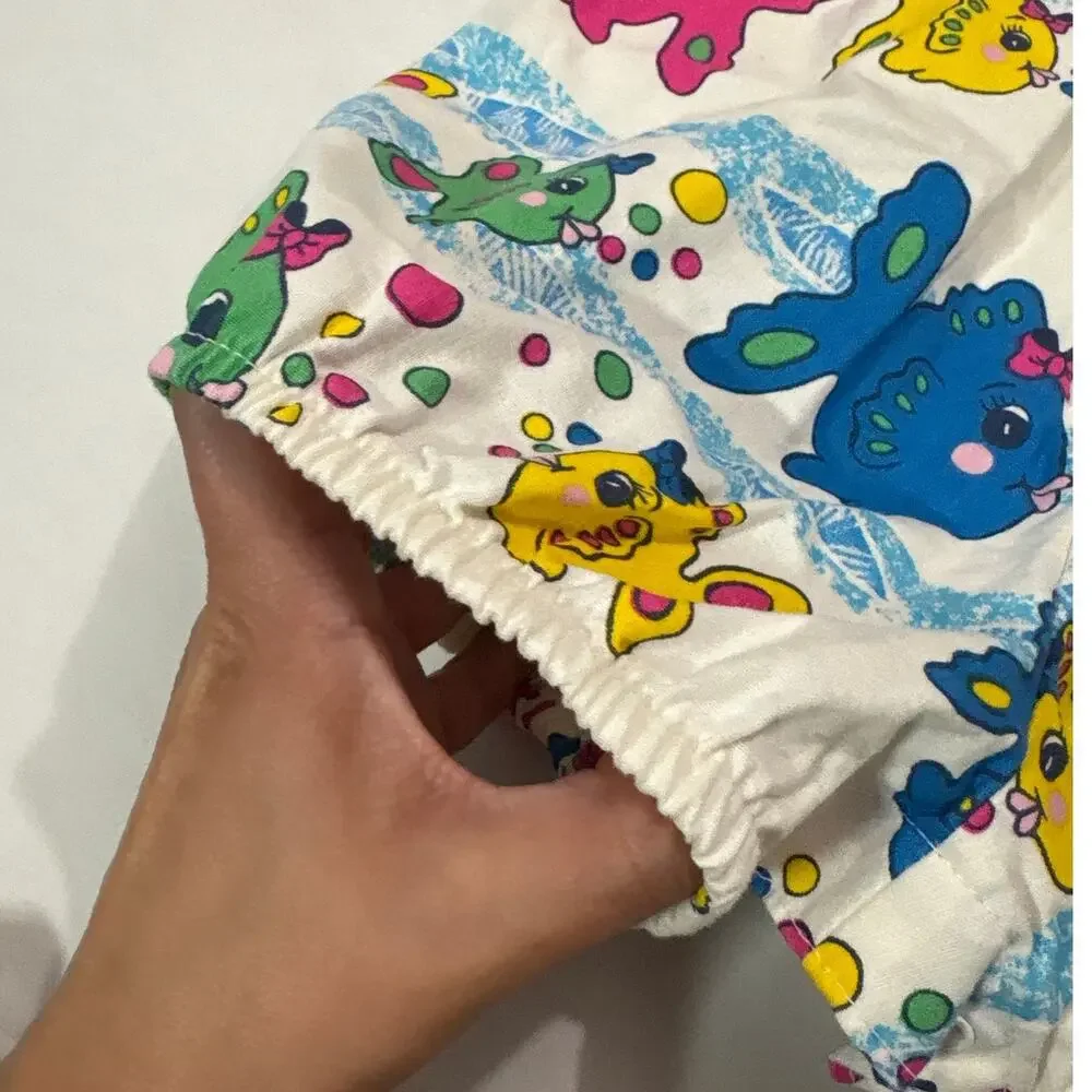 Vintage OshKosh B'gosh Baby 24M Fish Print Bubble Romper Retro Bright Rare